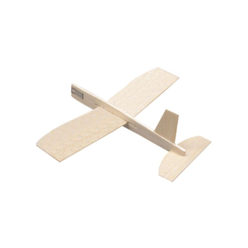 Aero Motion Balsa Wood Glider Airplane Toy Natural 8Inch 1Piece