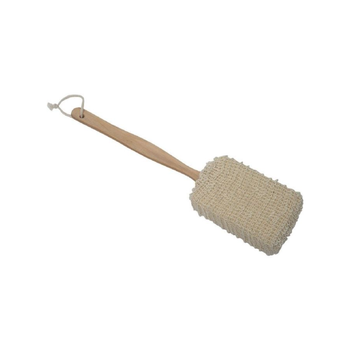تندنس إسفنجة استحمام شبكية من ألياف الرامي مع مقبض خشبي، لون طبيعي وبني 1 x 1 x 1سم 75518104 1قطعة