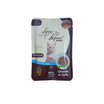 هاو مياو طعام قطط فاخر أسماك (باوتش) 85جرام