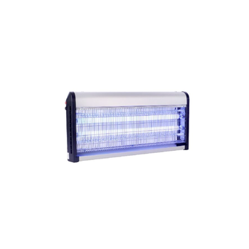 سيريني جهاز قاتل الحشرات المدمج بإضاءة ليد بقوة 2x20 واط باللونين الفضي والأسود، 1قطعة