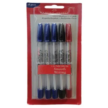 فابير كاستل مجموعة أقلام حبر جاف 1MM ألوان متنوعة 5قطعة