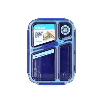 14470 بينتو ايتس صندوق غداء بلاستيكي بتصميم مانع للتسريب أزرق وأخضر 1.4 لتر