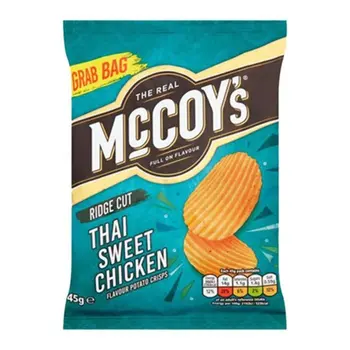 Mccoy's Thai Sweet Chicken Ridge Cut Crisps 45g