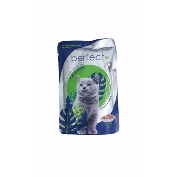 بيرفكت كات طعام قطط دجاج (باوتش) 85جرام