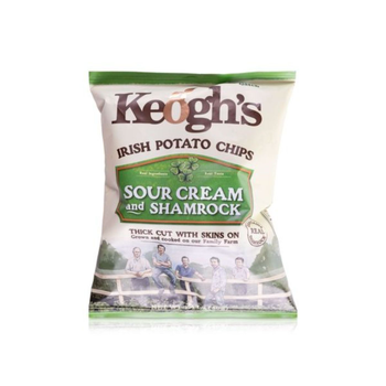 Keogh's Sour Cream & Shamrock Crisps 40g