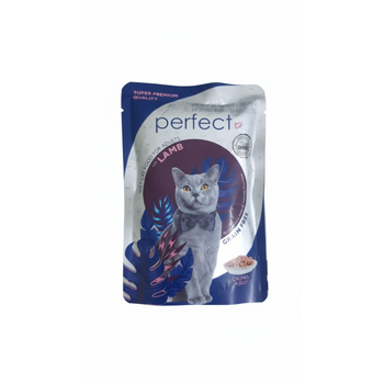 بيرفكت كات طعام قطط لحم غنم (باوتش) 85جرام