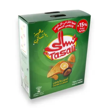 تسالي رقائق البطاطس بالكمون و الليمون ١٢كيس
