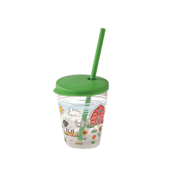 SNIPS Farm Kids Tumbler with Straw 385ml