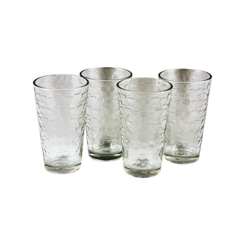 GIBSON Great Foundations Clear Glass Tumbler Set 4x16oz