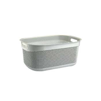 يو سي إس إيه سلة غسيل مستطيلة بتصميم عملي رمادي 33 x 24 x 16.5 سم M-164 M-164 DG 1قطعة