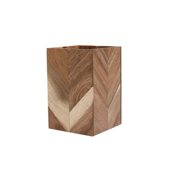 بين سيرفي وعاء تخزين من خشب الأكاسيا عالي الجودة بتصميم أنيق بني 15×10×10سم CT00710A 1قطعة