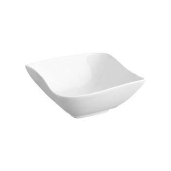 جيه جيه ايه اس ايهسيكريت دي جورمية وعاء من البورسلين بتصميم أنيق مربع أبيض 14 سم 122697 1قطعة