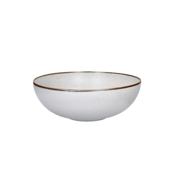 ريفوعاء ضيافة ستارلينج سيراميك مزجج متوافق مع غسالة الصحون كريمي وبني 21 سم MHSTRLNGBWL21 1قطعة