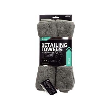 Saco Final Shine Microfiber Detailing Towels 2-Pack