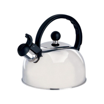Gibson Springberry Stainless Steel Whistling Tea Kettle Silver And Black 2.25 Quart 63485.01 *(97678) 1Piece