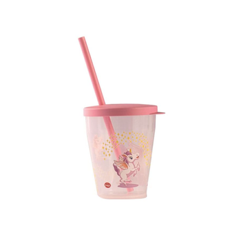 SNIPS Unicorn Tumbler Pink-Clear 385ml