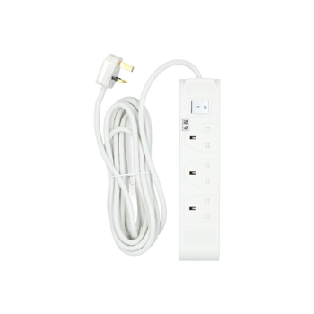 واحد13 أمبير 2860 واط سلك تمديد بثلاث مقابس أبيض 5 متر SU243-3W-5M/W 1قطعة