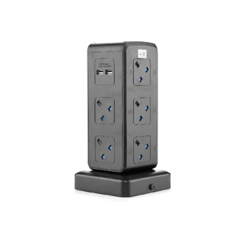 بيليكانمشترك كهربائي 10 مقابس مع 4 منافذ يو اس بي أسود 3 متر SU27USB-3M-B 1قطعة