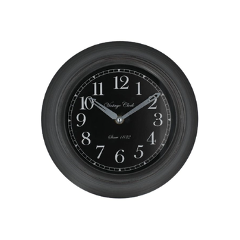 الغلاف الجوي مناي ساعة حائط دائرية كوارتز بعقارب الزمن وباللون الاسود وبأبعاد 27.2 × 54.8 × 6.28 سم 1قطعة