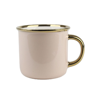 Saco Pink and Gold Coffee Mug 13oz