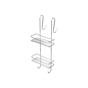 بريمانوفا حامل استحمام معلق بتصميم يتكون من طبقتين وبلون الفضي وبأبعاد 62 × 25 × 10 سم 1قطعة