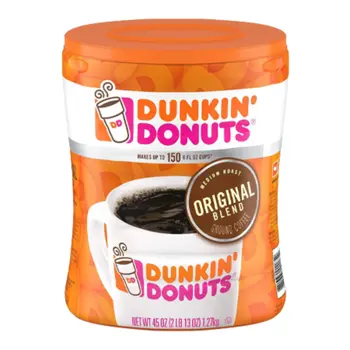 Dunkin Donuts Original Blend Ground Coffee 45oz