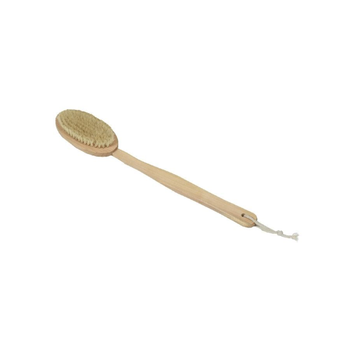 تندنس إ فرشاة الجسم بشعيرات الحرير الطبيعية للعناية الصحية مع مقبض خشبي باللون البيج 4.5× 3.5× 18.49سم 75520104 1قطعة