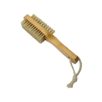 تندنس فرشاة الأظافر ذات الوجهين للعناية الصحية مع مقبض خشبي باللون البيج 4.5× 3.5× 15.49سم 75522104 1قطعة