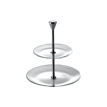 فيديفي VDV60988EML/VDVS100505 فول مون صحن تقديم بمستويين زجاج عالي الدقة شديد الشفافية 15-21 سم 1قطعة