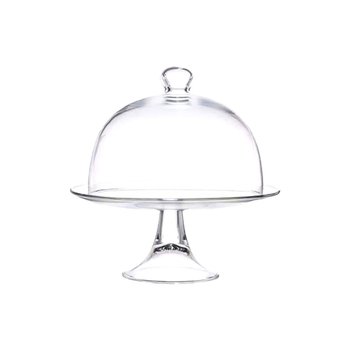 فيديفي VDV67477ML/VDVS100500 طبق شديد الشفافية بقاعدة وغطاء على شكل قبة شفاف 26.5 x 28 x 28 سم 1قطعة