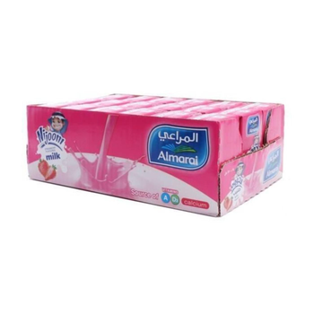 المراعي نجوم حليب بنكهة الفراولة 18×150مل