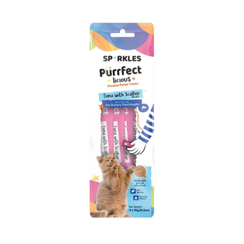 Sparkles Mousse Puree Treats Tuna With Scallop Recipe Cat Food 60g