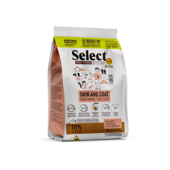 Select Skin And Coat Food For Adult Cat With Salmon, Carrot And Blueberry 7Kg