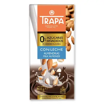 Trapa Milk Chocolate Almonds 100g