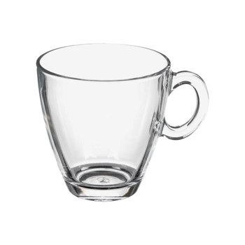 Jja Sa Sia Elegant Design Glass Coffee Mug Clear 210 Ml 173711 *(100284) 1Piece