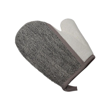 تندنس قفاز تقشير وتدليك للجسم من ألياف الرامي، رمادي داكن وكريمي 1 x 1 x 1سم 75501233 1قطعة