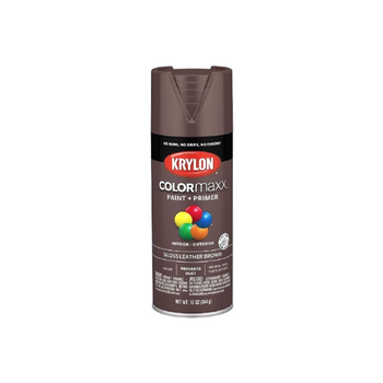 Krylon Colormaxx Leather Brown Spray Paint 12oz