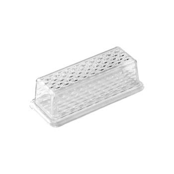 Chef Craft Plastic Butter Dish With Cover Clear 6.75Inch 1Piece