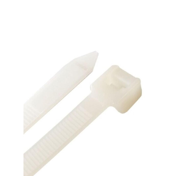 اي سي اي طقم أربطة كابلات مقاومة للطقس عالية الجودة ذاتية القفل مكونة باللون الأبيض مقاس 8 بوصة 50قطع