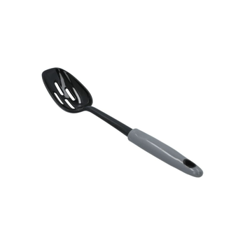 Chef Craft Nylon Slotted Spoon Grey And Black 12Inch 1Piece