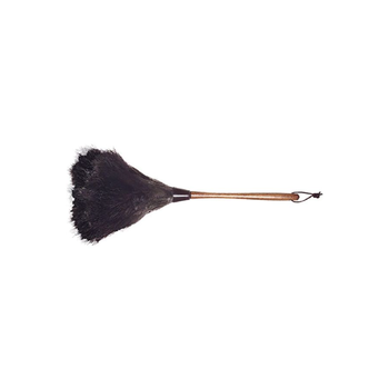 وول شوب مسحة ناعمة مصنوعة من ريش النعام باللونين الأسود والبني بطول 20 إنش 1قطعة