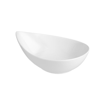 ساكو وعاء تقديم من البورسلين مقاوم للحرارة، أبيض 21 × 16 سم 122702 1قطعة