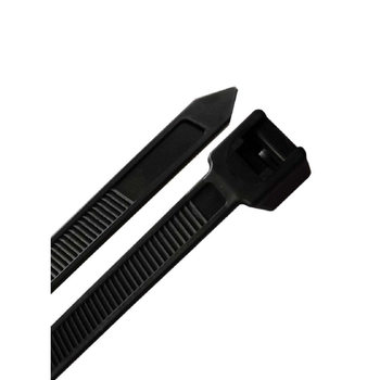 اي سي اي طقم أربطة كابلات مقاومة للطقس عالية الجودة ذاتية القفل مكونة أسود 8 بوصة 50قطعة