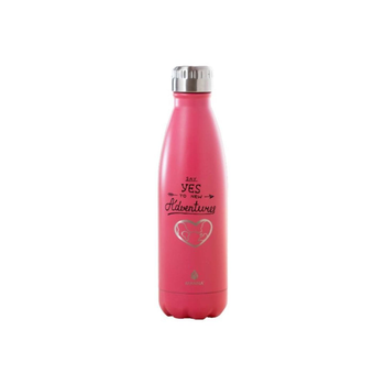 MANNA Adventure Pink Insulated Water Bottle 500ml