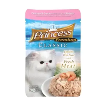 Princess Premium Classic Chicken & Tuna Wet Food 70g