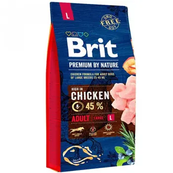 Brit Premium Chicken Formula Adult Dog Food 15kg