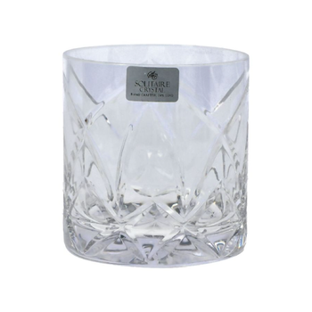 SOLITAIRE CRYSTAL 6-Piece Glass Tumbler Set Clear