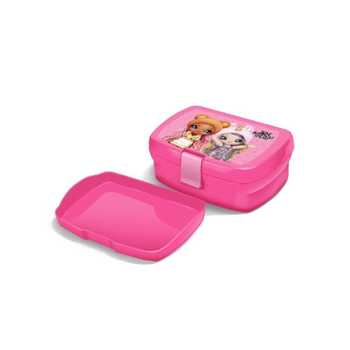 فيرست كيد Na!Na!Na! صندوق ساندويتش بتصميم لول سربرايز مع صينية داخلية وردي 630 مل 112-11-2115 1قطعة