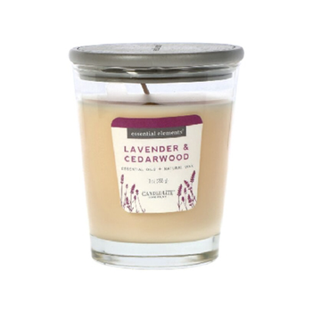 شمعة خفيفة شمعة معطرة وبوعاء زجاجي وبرائحة اللافندر وبلون بيج ووزن 255 جم 1قطعة