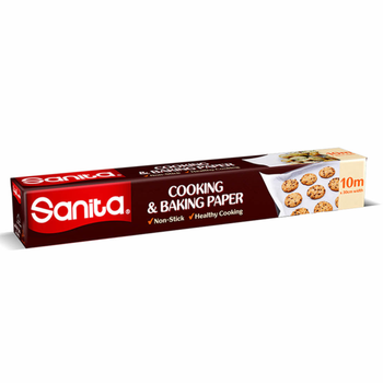 سانيتا ورق الطبخ والخبز مقاس 30 سم×10م 1لفة